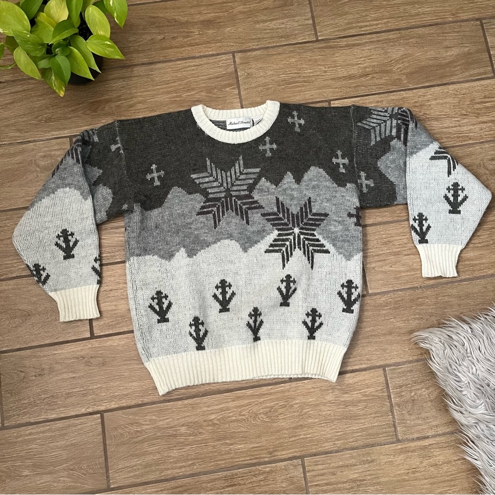 Michael Gerald Vintage 90s Sweater 15% Wool Large